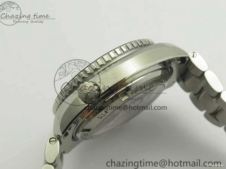 0321 Sleek Planet Ocean Professional Ceramic Bezel 42mm 1:1 MK Best Edition Silver Markers On SS Bracelet A 8085